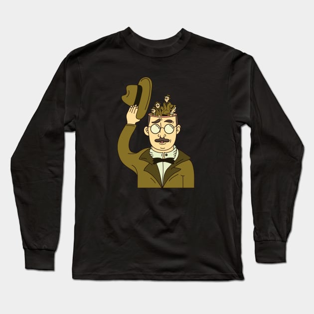 Fernando Pessoa Long Sleeve T-Shirt by Maria_Miguel_Cardeiro